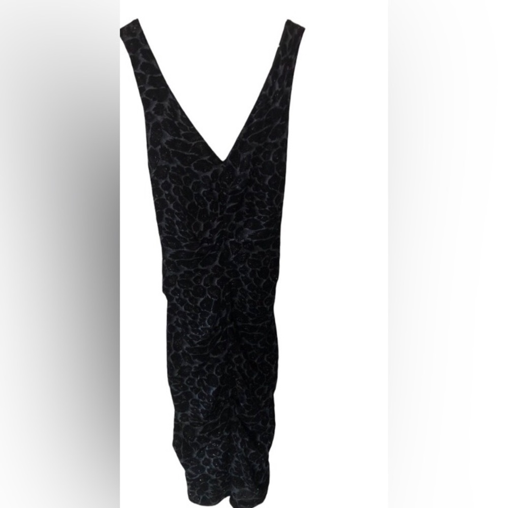 Black and Grey Sleeveless Dress